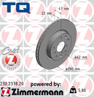 TQ 222663 - Brake Disc autospares.lv