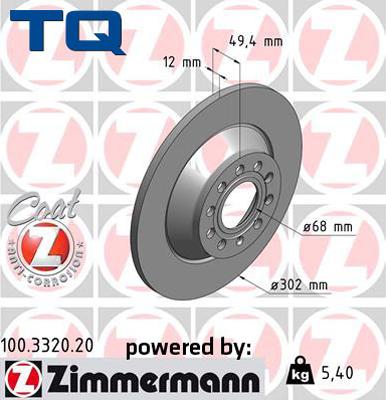 TQ 222602 - Brake Disc autospares.lv