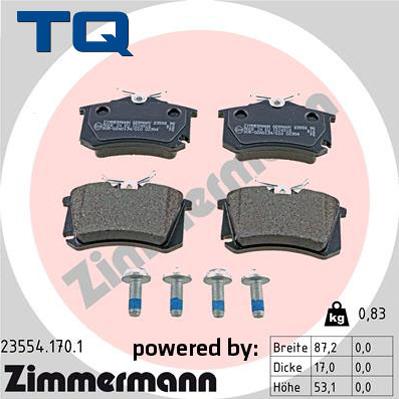 TQ TQ-BP0058 - Brake Pad Set, disc brake autospares.lv