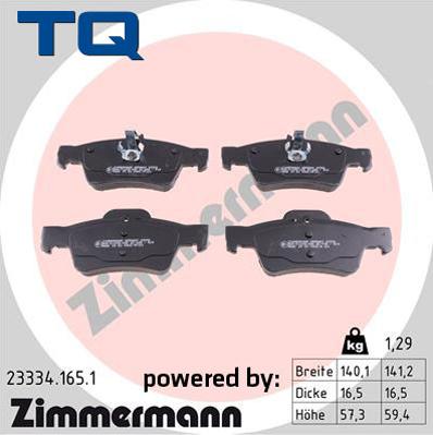 TQ 222684 - Brake Pad Set, disc brake autospares.lv