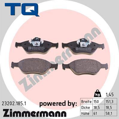 TQ 222677 - Brake Pad Set, disc brake autospares.lv