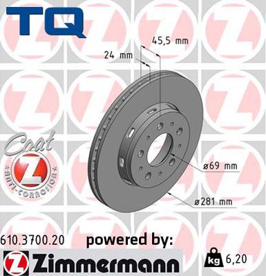 TQ 222800 - Brake Disc autospares.lv