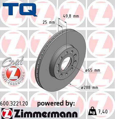 TQ TQ-BD0100 - Brake Disc autospares.lv