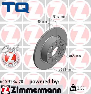 TQ 222797 - Brake Disc autospares.lv