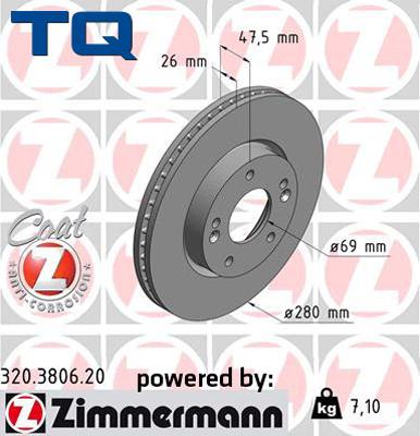 TQ 222744 - Brake Disc autospares.lv