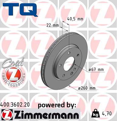 TQ 222750 - Brake Disc autospares.lv