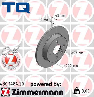 TQ TQ-BD0070 - Brake Disc autospares.lv