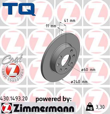 TQ 222767 - Brake Disc autospares.lv