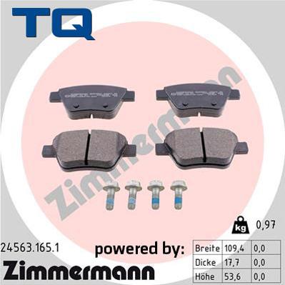 TQ 222721 - Brake Pad Set, disc brake autospares.lv