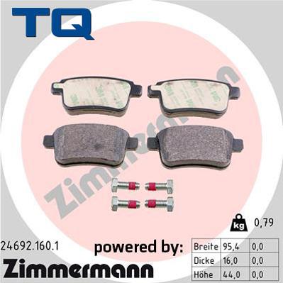 TQ 222723 - Brake Pad Set, disc brake autospares.lv