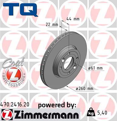 TQ 222779 - Brake Disc autospares.lv