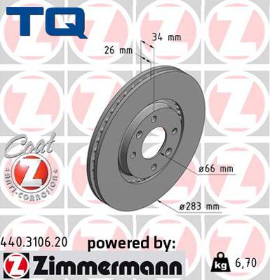 TQ 222775 - Brake Disc autospares.lv