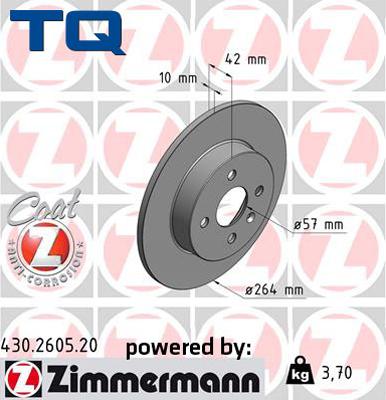 TQ TQ-BD0080 - Brake Disc autospares.lv