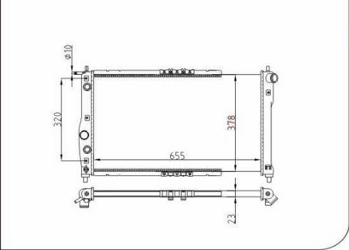 TQ 70040 - Radiator, engine cooling autospares.lv