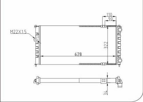 TQ 70115 - Radiator, engine cooling autospares.lv