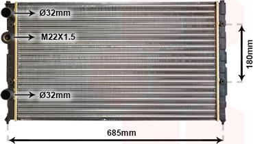 TQ TQ-49002031 - Radiator, engine cooling autospares.lv