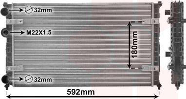 TQ TQ-49002023 - Radiator, engine cooling autospares.lv