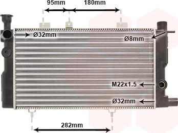 TQ TQ-40002095 - Radiator, engine cooling autospares.lv