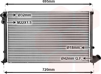 TQ TQ-40002181 - Radiator, engine cooling autospares.lv