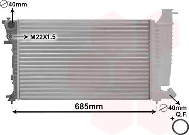 TQ TQ-40002137 - Radiator, engine cooling autospares.lv