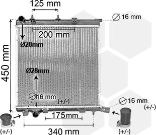 TQ TQ-40002368 - Radiator, engine cooling autospares.lv