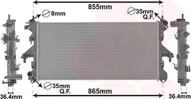 TQ TQ-40002304 - Radiator, engine cooling autospares.lv