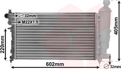 TQ TQ-40002216 - Radiator, engine cooling autospares.lv