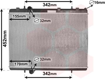 TQ TQ-40002281 - Radiator, engine cooling autospares.lv