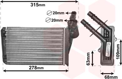 TQ TQ-43006228 - Heat Exchanger, interior heating autospares.lv