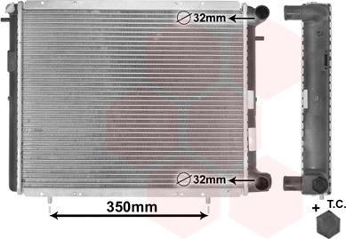 TQ TQ-43002045 - Radiator, engine cooling autospares.lv