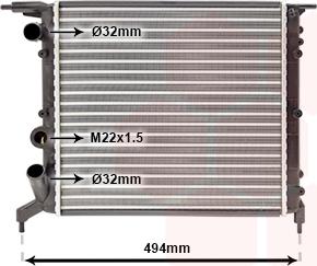 TQ TQ-43002042 - Radiator, engine cooling autospares.lv