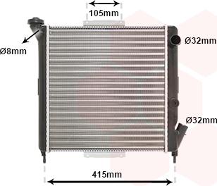 TQ TQ-43002063 - Radiator, engine cooling autospares.lv