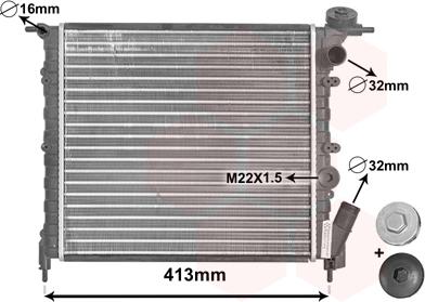 TQ TQ-43002120 - Radiator, engine cooling autospares.lv