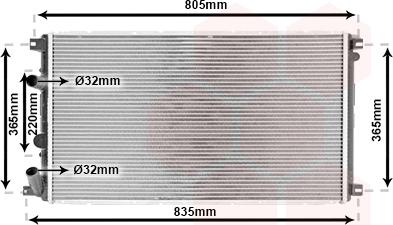 TQ TQ-43002361 - Radiator, engine cooling autospares.lv