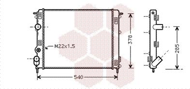 TQ TQ-43002302 - Radiator, engine cooling autospares.lv