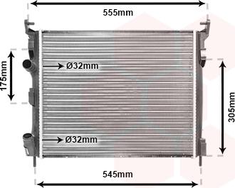 TQ TQ-43002326 - Radiator, engine cooling autospares.lv