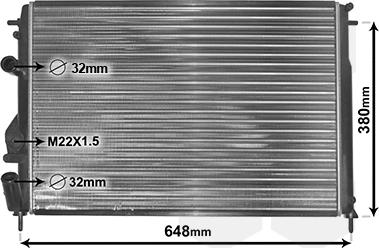 TQ TQ-43002241 - Radiator, engine cooling autospares.lv