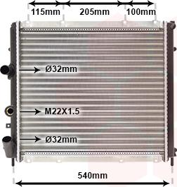 TQ TQ-43002215 - Radiator, engine cooling autospares.lv