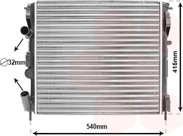 TQ TQ-43002270 - Radiator, engine cooling autospares.lv