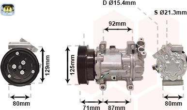 TQ TQ-4300K401 - Compressor, air conditioning autospares.lv