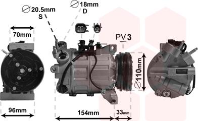 TQ TQ-5900K183 - Compressor, air conditioning autospares.lv