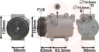 TQ TQ-5900K121 - Compressor, air conditioning autospares.lv