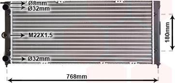 TQ TQ-58002037 - Radiator, engine cooling autospares.lv