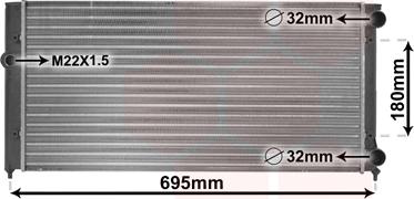 TQ TQ-58002109 - Radiator, engine cooling autospares.lv