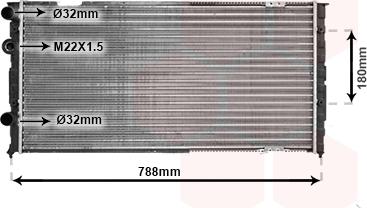 TQ TQ-58002103 - Radiator, engine cooling autospares.lv