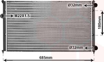 TQ TQ-58002116 - Radiator, engine cooling autospares.lv