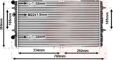 TQ TQ-58002180 - Radiator, engine cooling autospares.lv