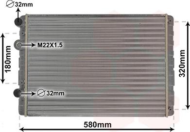 TQ TQ-58002130 - Radiator, engine cooling autospares.lv