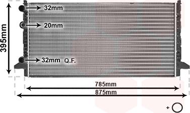 TQ TQ-58002121 - Radiator, engine cooling autospares.lv