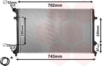 TQ TQ-58002205 - Radiator, engine cooling autospares.lv